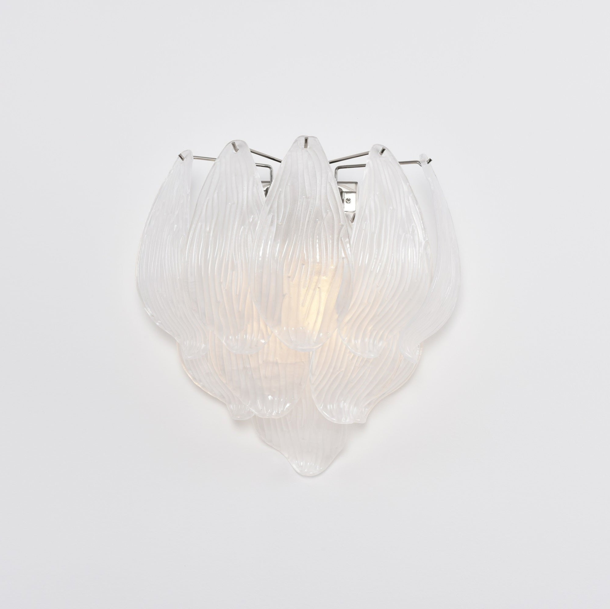 Aurora Wall Lamp Murano Glass Petal Frosted Cascading - Neutralighting