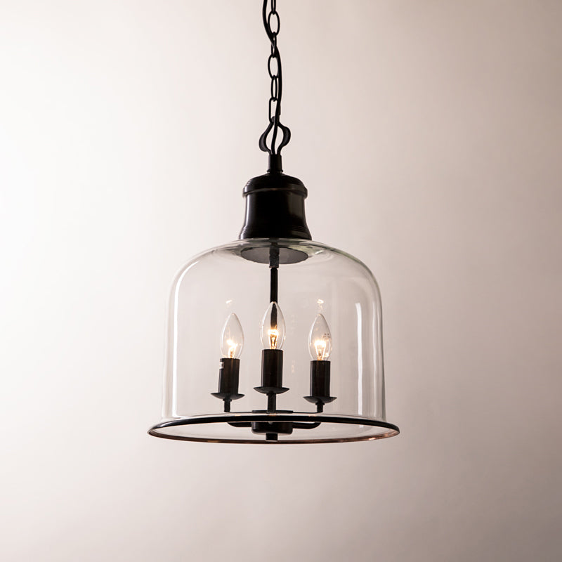 Sysolion Vintage Elegance Metal Glass Pendant Lamp - Lamp Copper