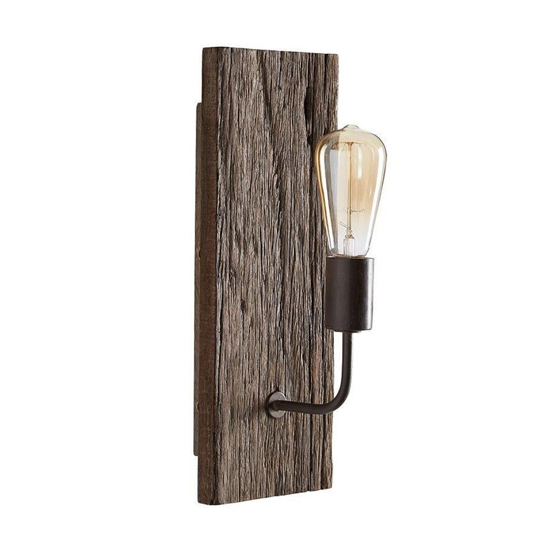 Ovenaris Vintage Industrial Wooden Metal Wall Lamp - Lamp Copper