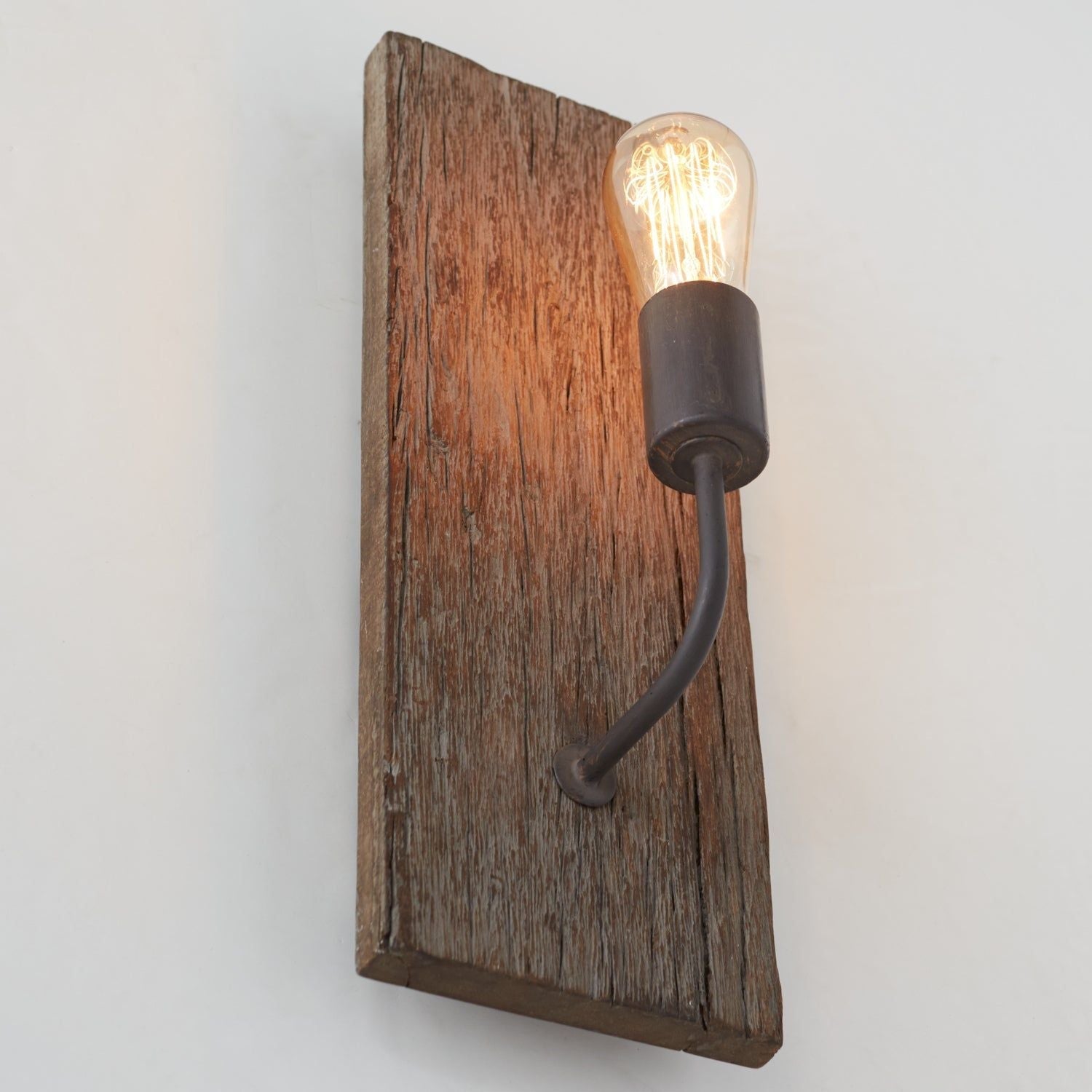 Ovenaris Vintage Industrial Wooden Metal Wall Lamp - Lamp Copper