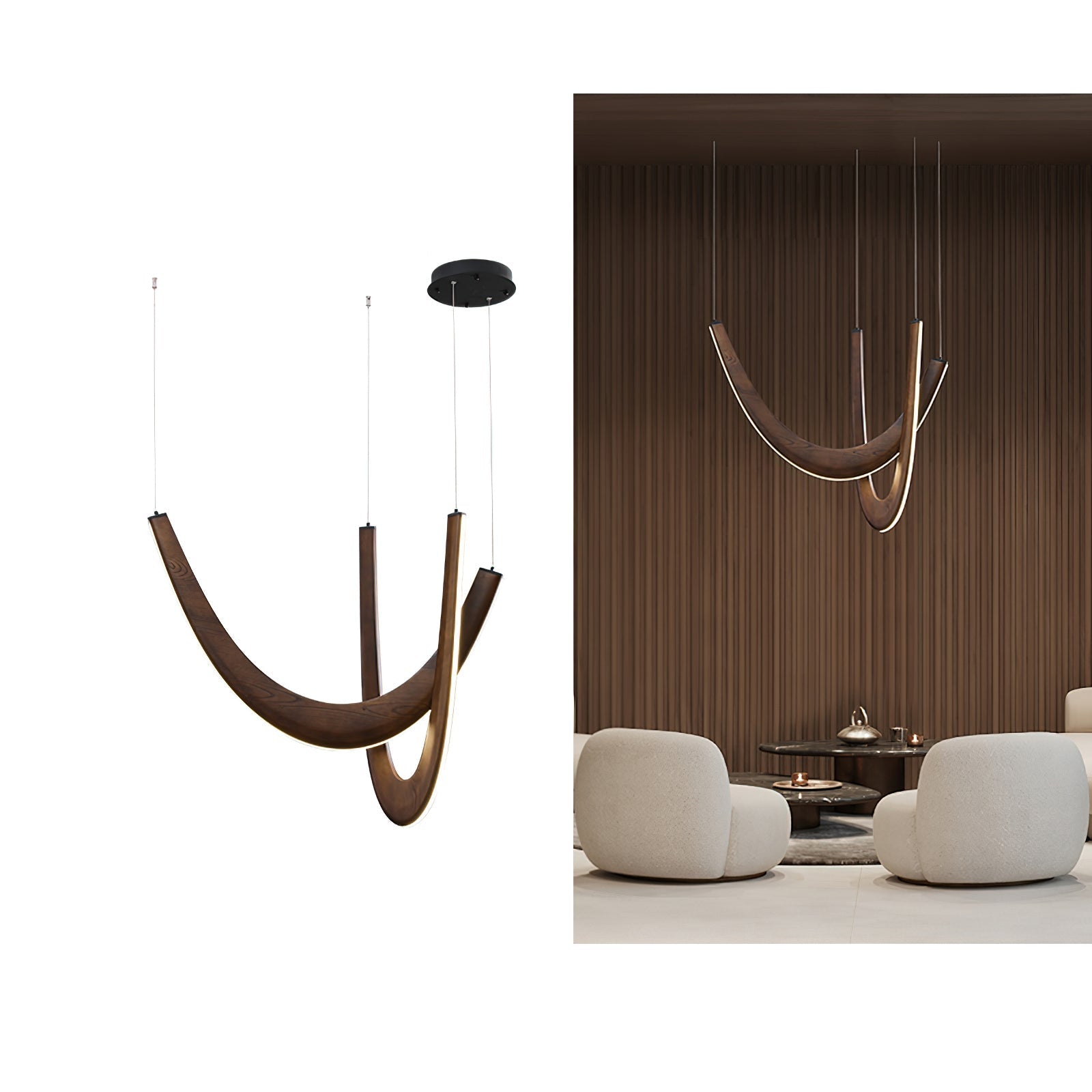 U Wooden Pendant Lamp - Blowlighting