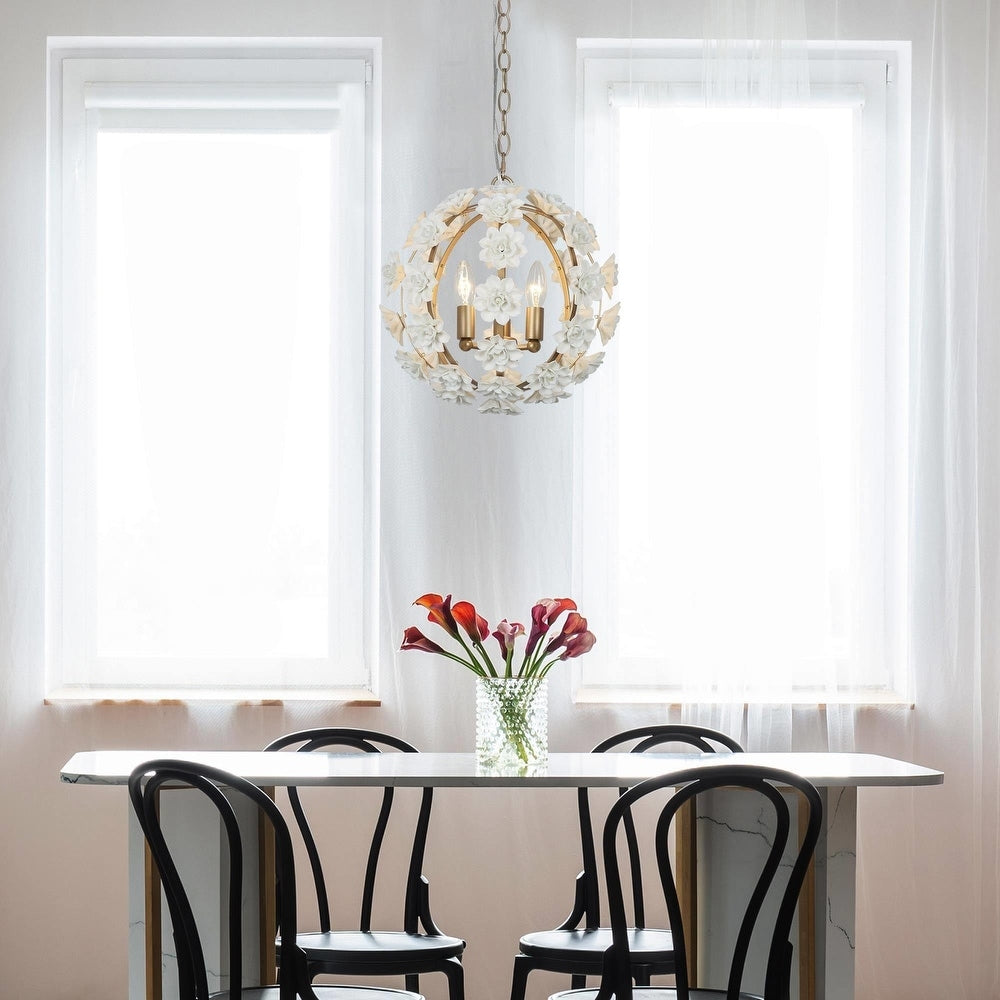 Syloran Postmodern Luxury Globe Ceramics Chandelier - Lamp Copper