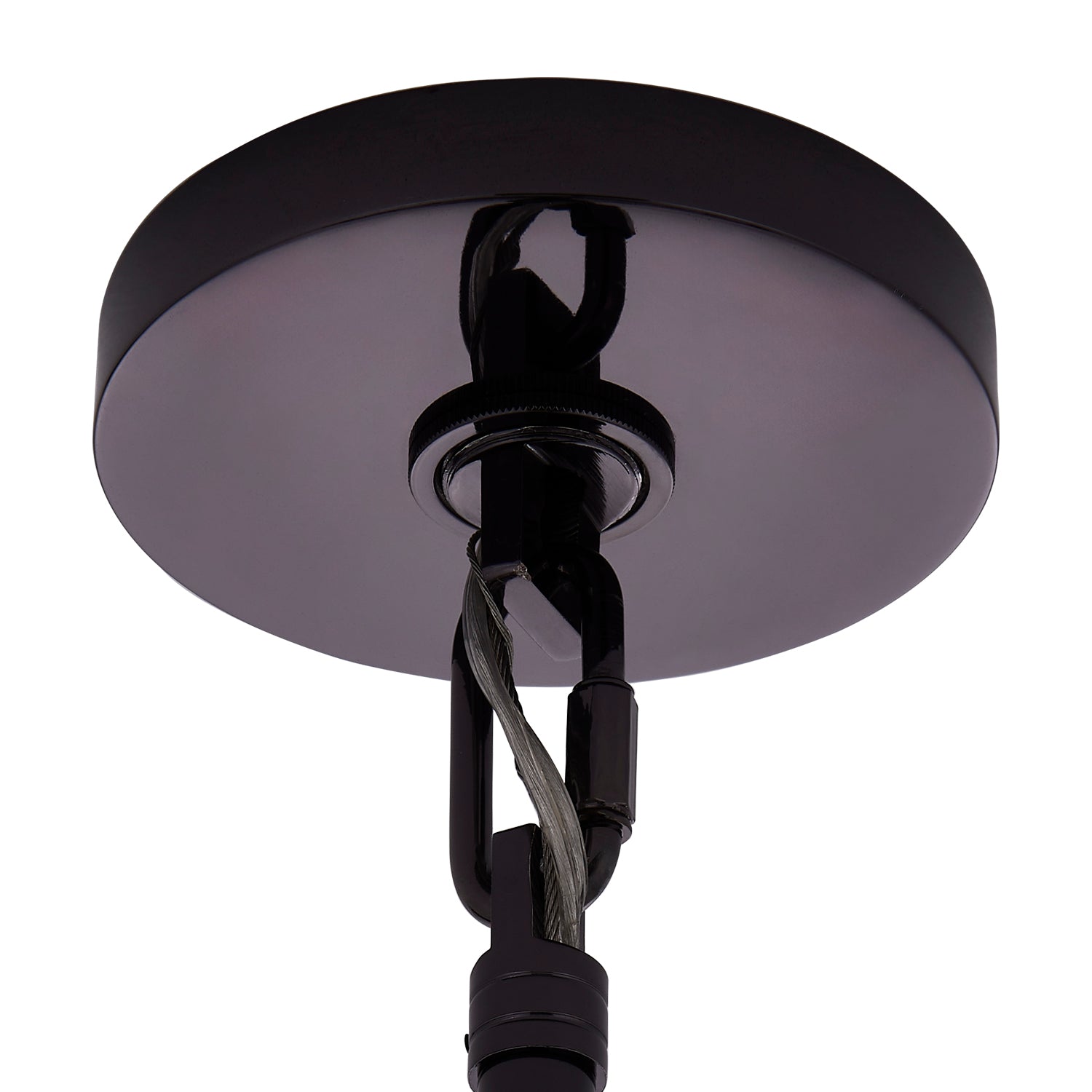 Aurora Chandelier Amber Glass Disc Fish Scale Brass - Neutralighting