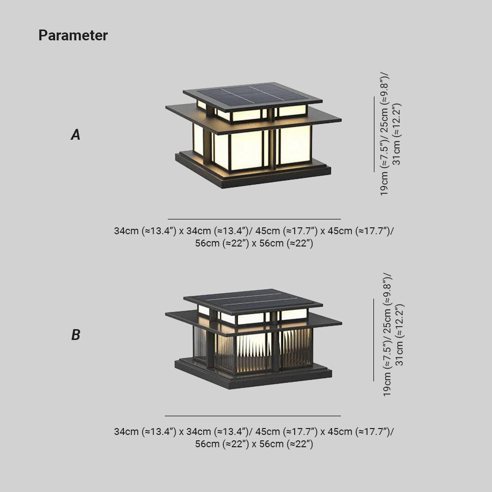 Ray Lampada da Esterno Solare a Colonna / Cablata