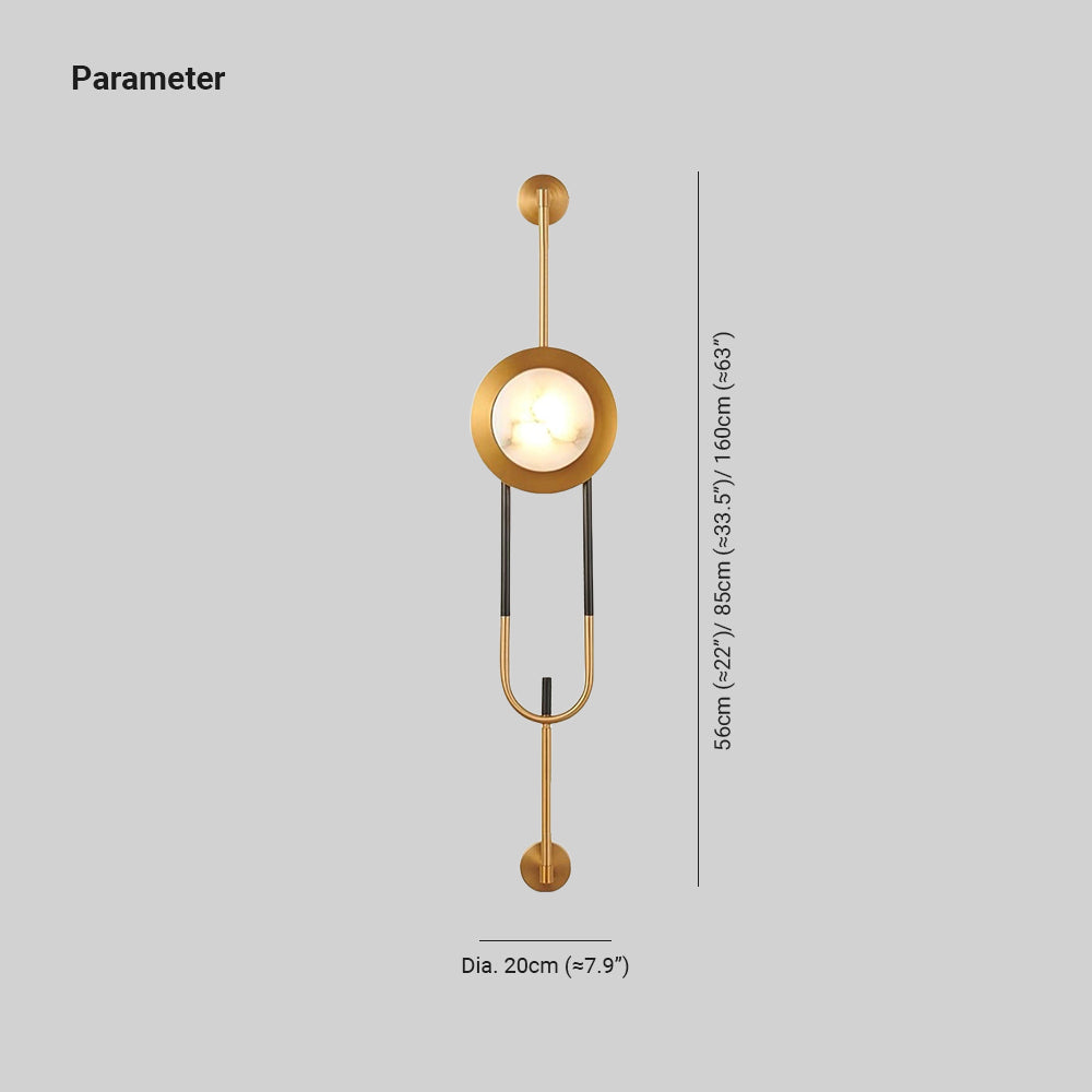 Miles Applique Oro Moderna Illuminazione