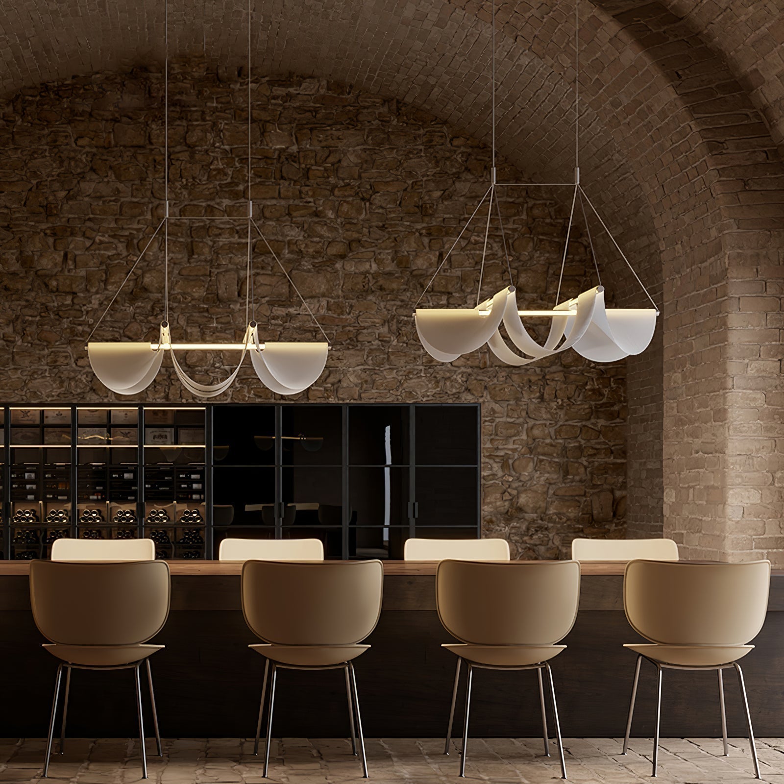 Vaelora Ribbon Pendant Lamp - Blowlighting