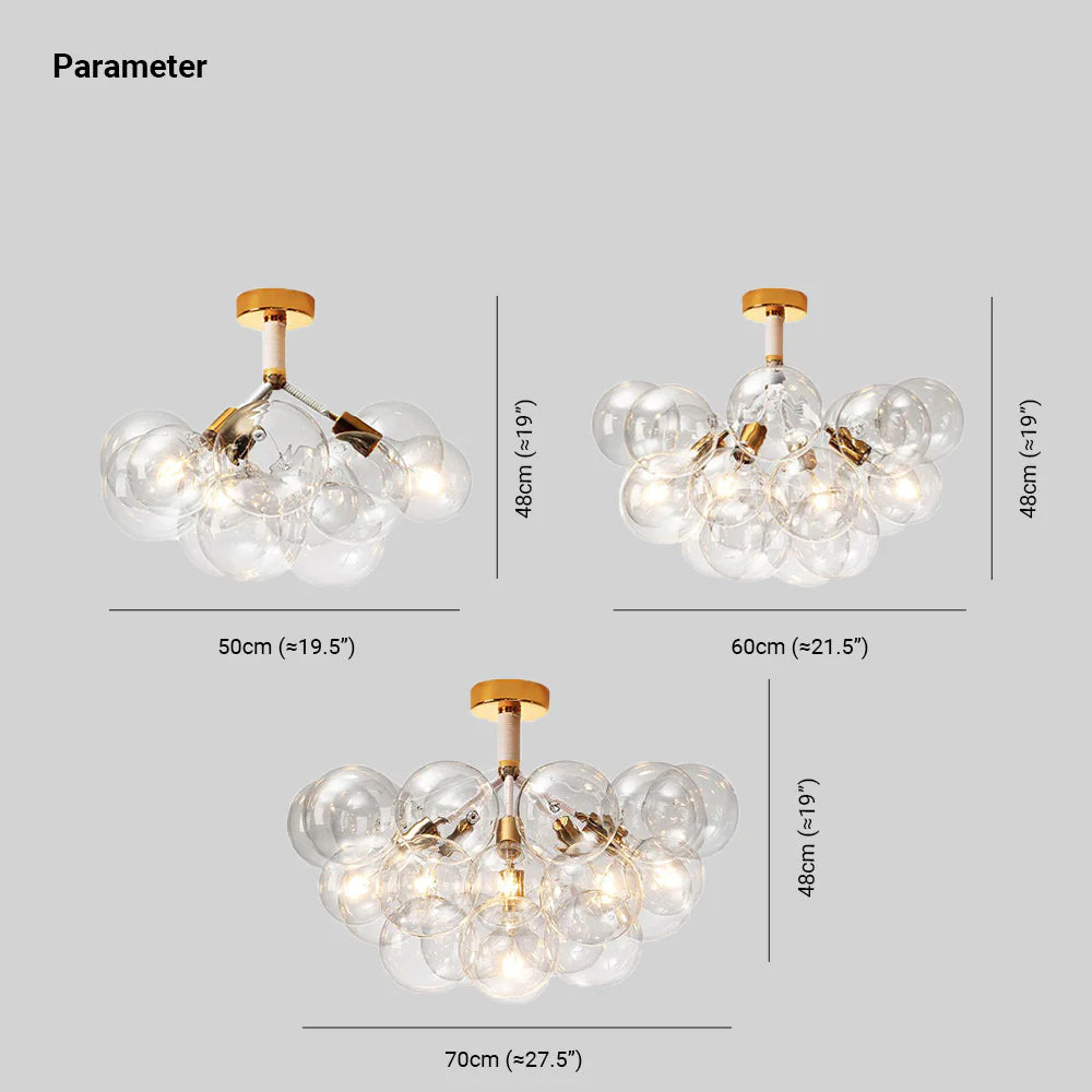Valentina Multi-Globo Moderne Vetro Plafoniere Soggiorno/Camera da Letto