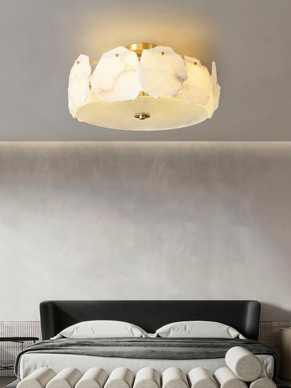 Amara Alabaster Flush Mount Ceiling Light - Neutralighting