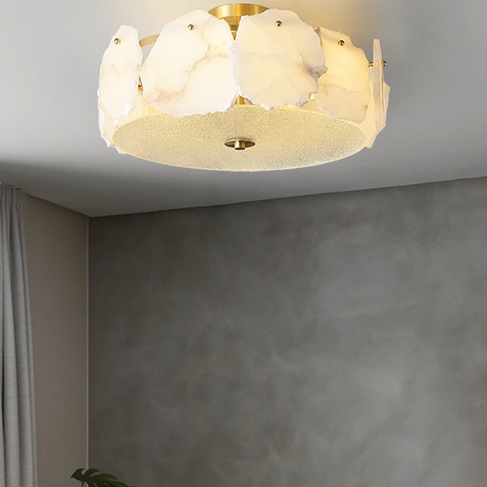 Amara Alabaster Flush Mount Ceiling Light - Neutralighting