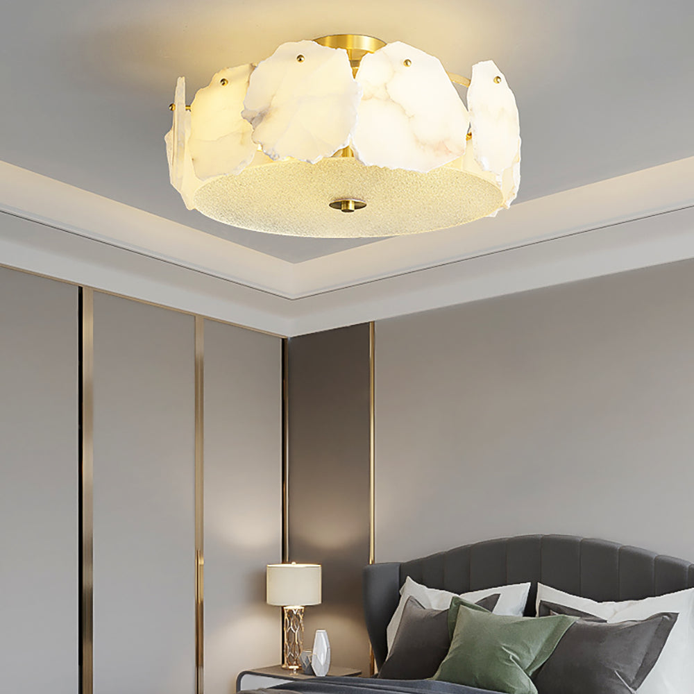 Amara Alabaster Flush Mount Ceiling Light - Neutralighting