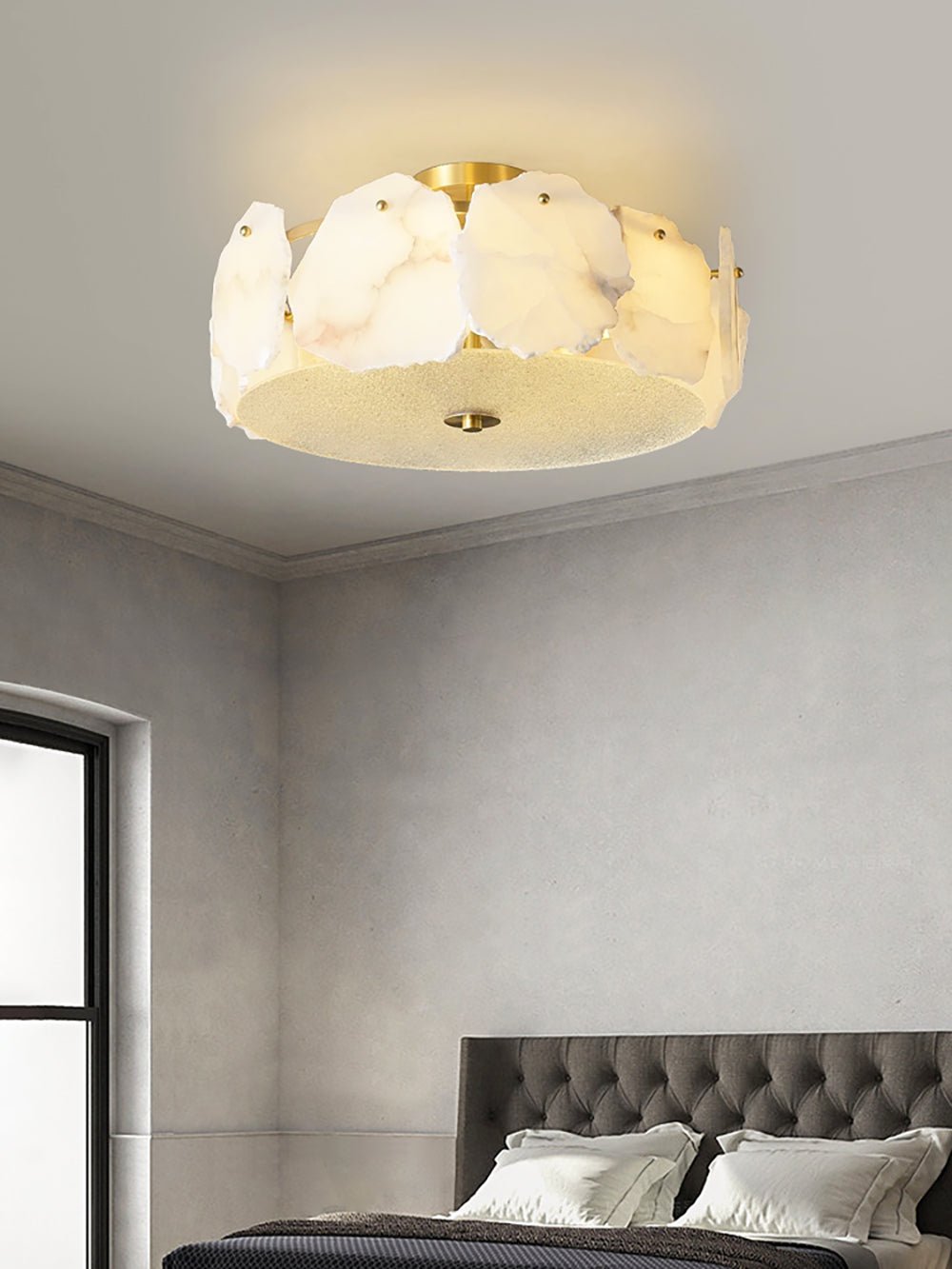Amara Alabaster Flush Mount Ceiling Light - Neutralighting