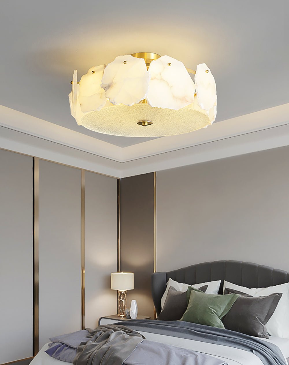 Amara Alabaster Flush Mount Ceiling Light - Neutralighting