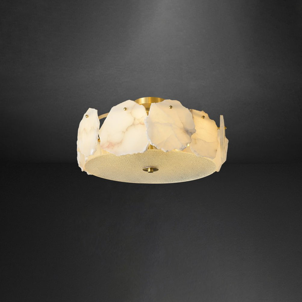 Amara Alabaster Flush Mount Ceiling Light - Neutralighting