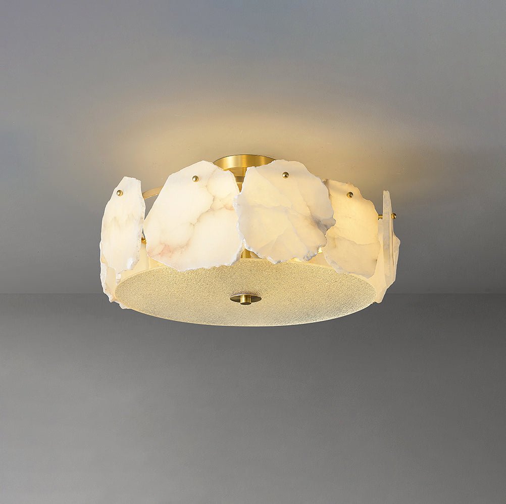 Amara Alabaster Flush Mount Ceiling Light - Neutralighting