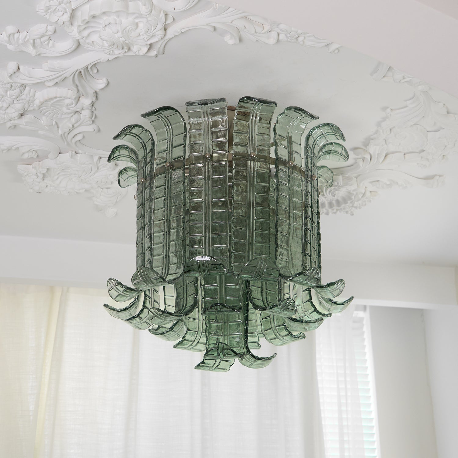 Aurora Ceiling Lamp Murano Glass Petal Vintage - Blowlighting