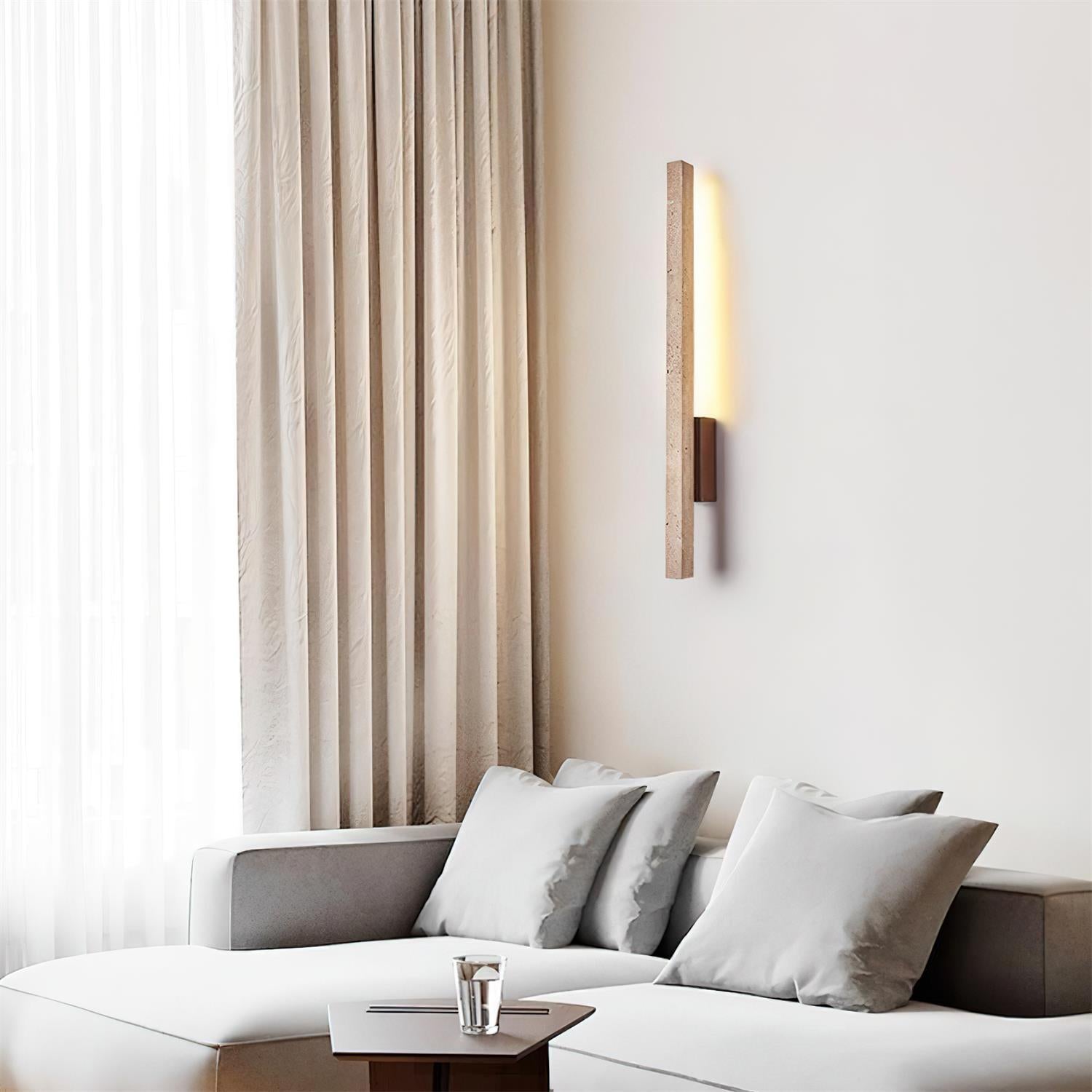 Opalyn Slim Travertine Wall Lamp - Letslighting