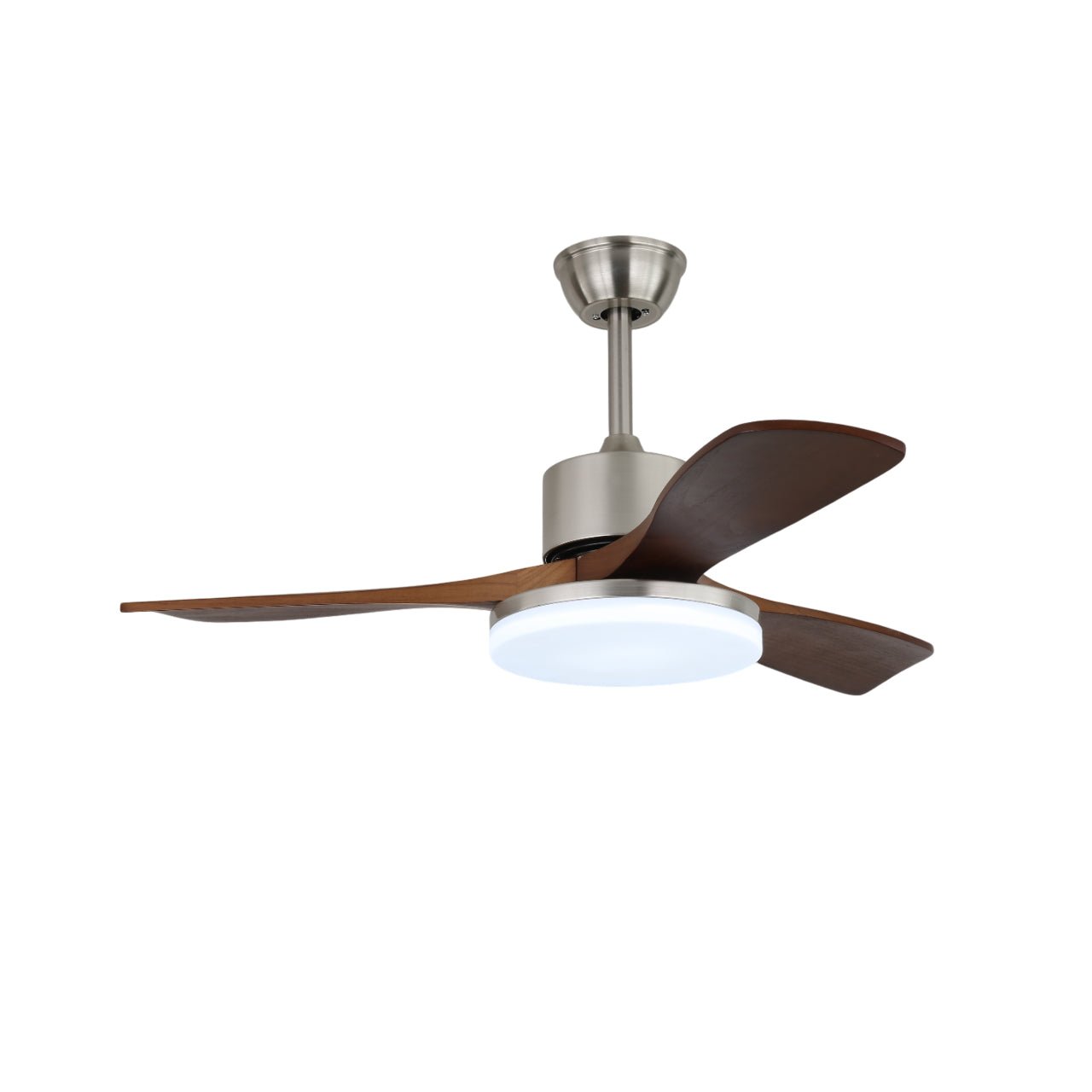 Plafoniera Ventilatore da Soffitto Selora in Ottone e Legno