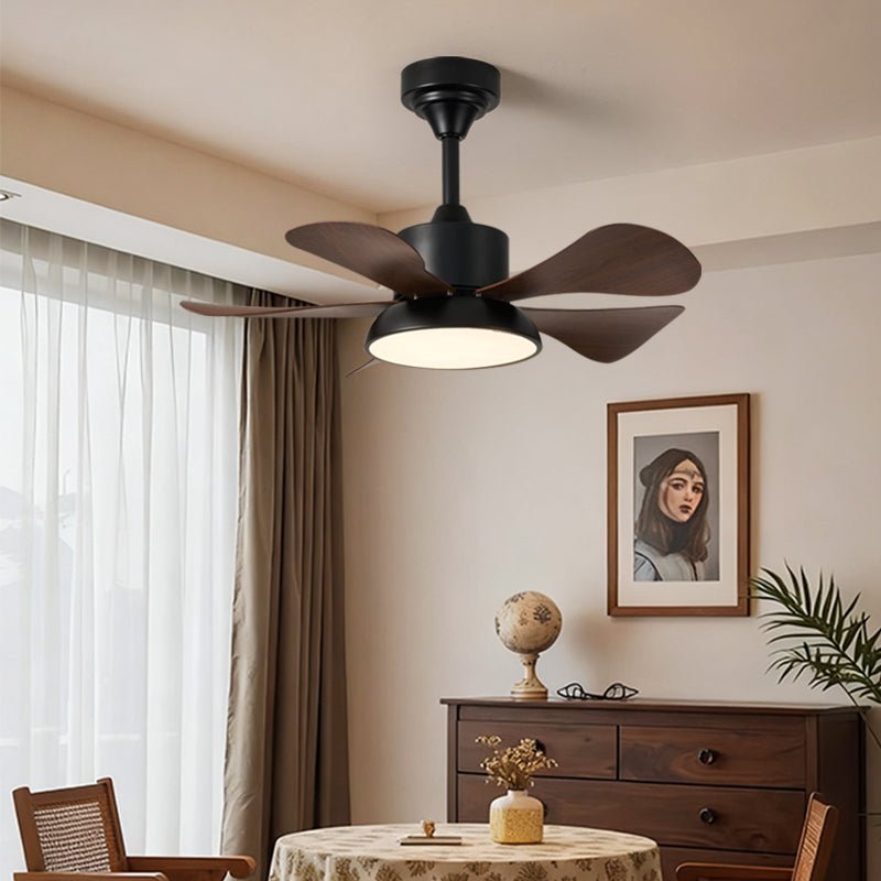 Ventilatore da soffitto Archer, dettaglio del paralume in acrilico