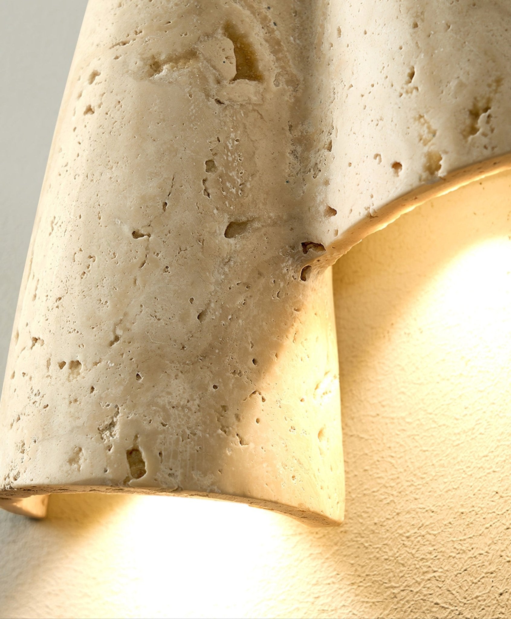 Artistic Travertine Wall Light - Neutralighting