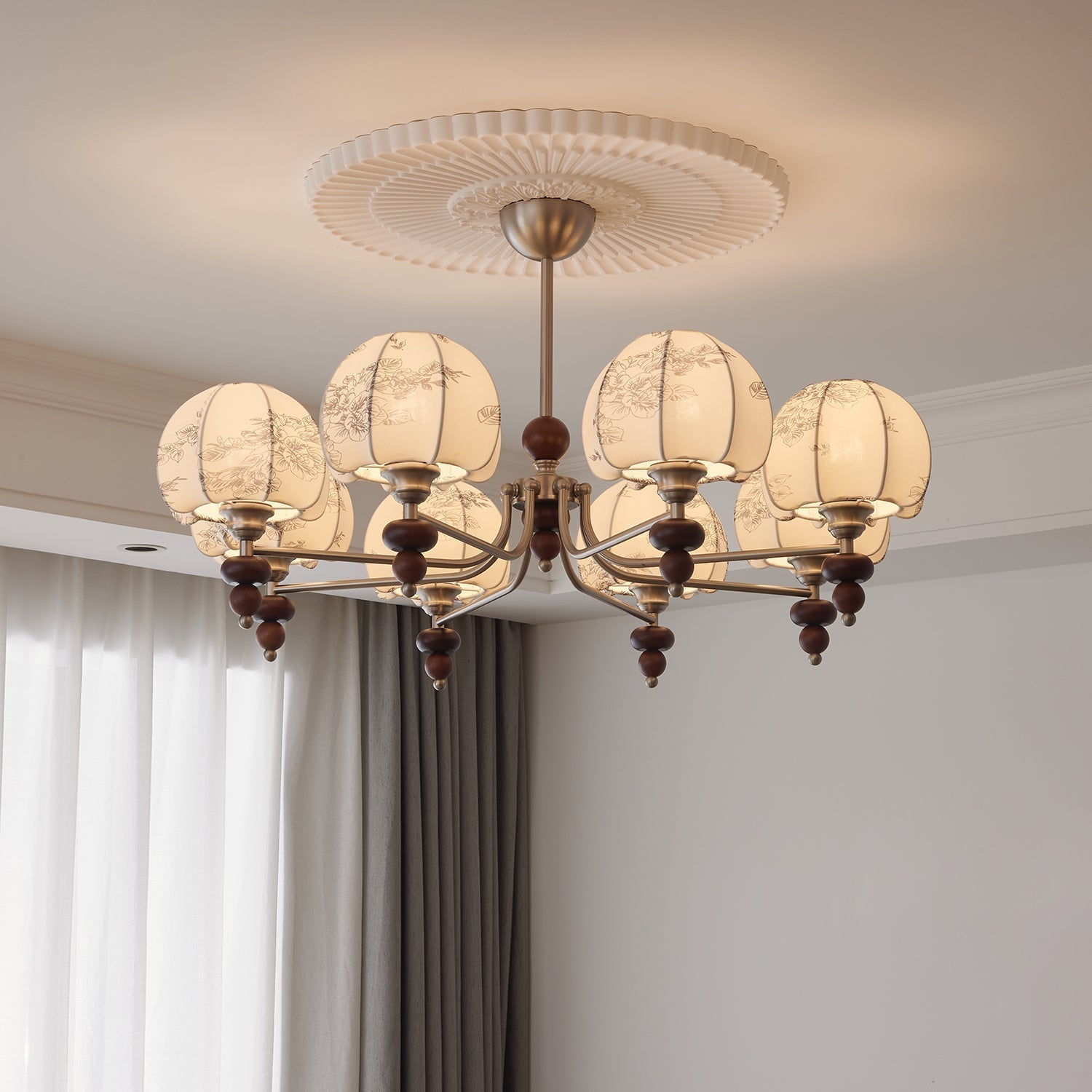 Velvet Petal Chandelier - Blowlighting