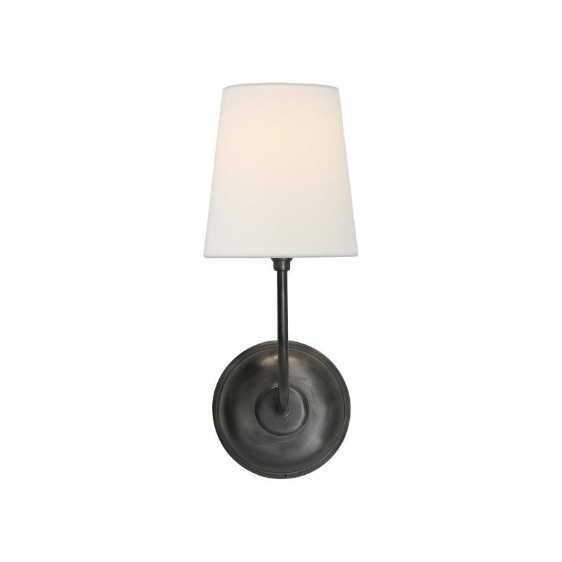 Silva Lampada da Parete Classica in Bronzo Nero