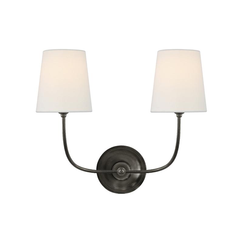 Silva Lampada da Parete Classica in Bronzo Nero