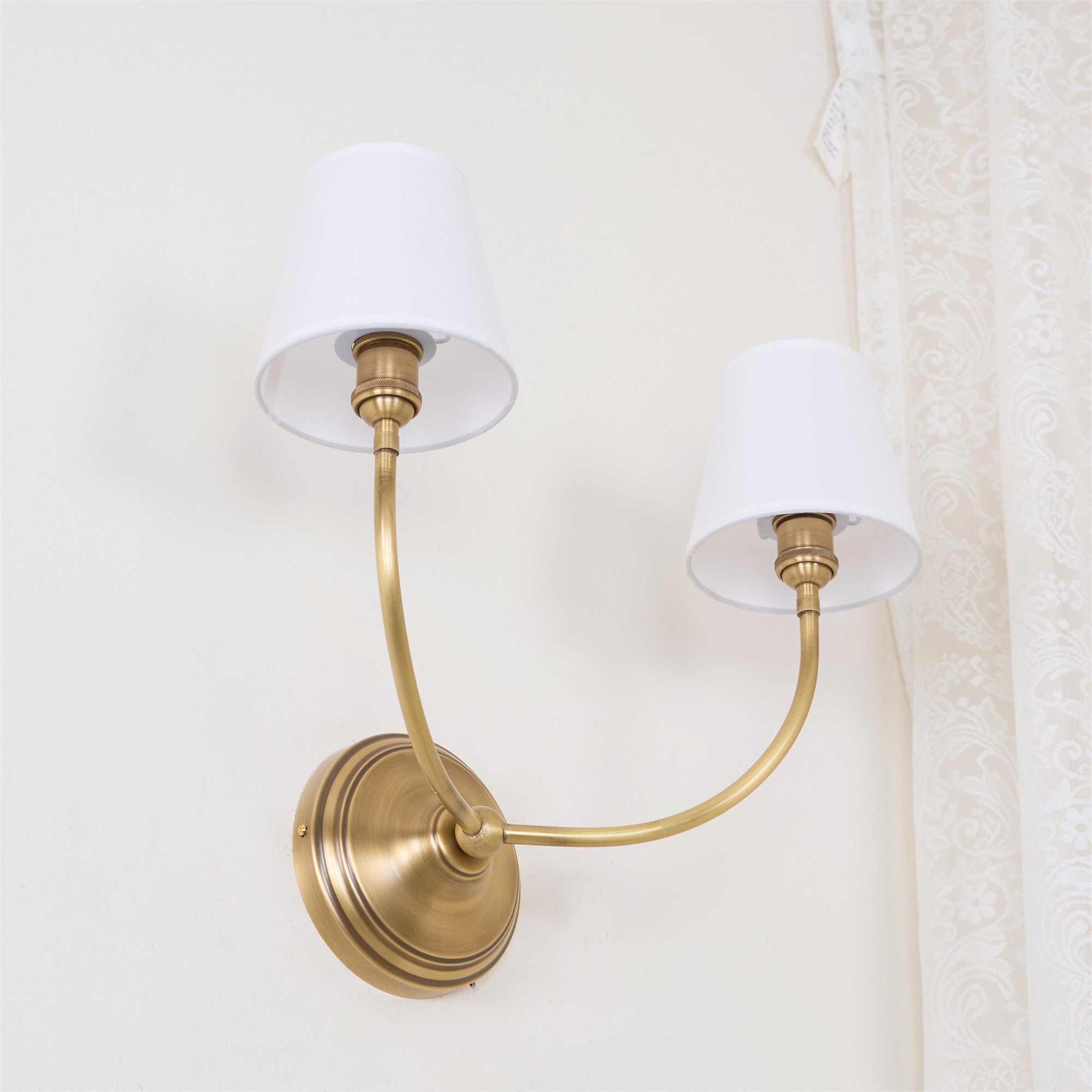 Silva Lampada da Parete Classica in Bronzo Nero