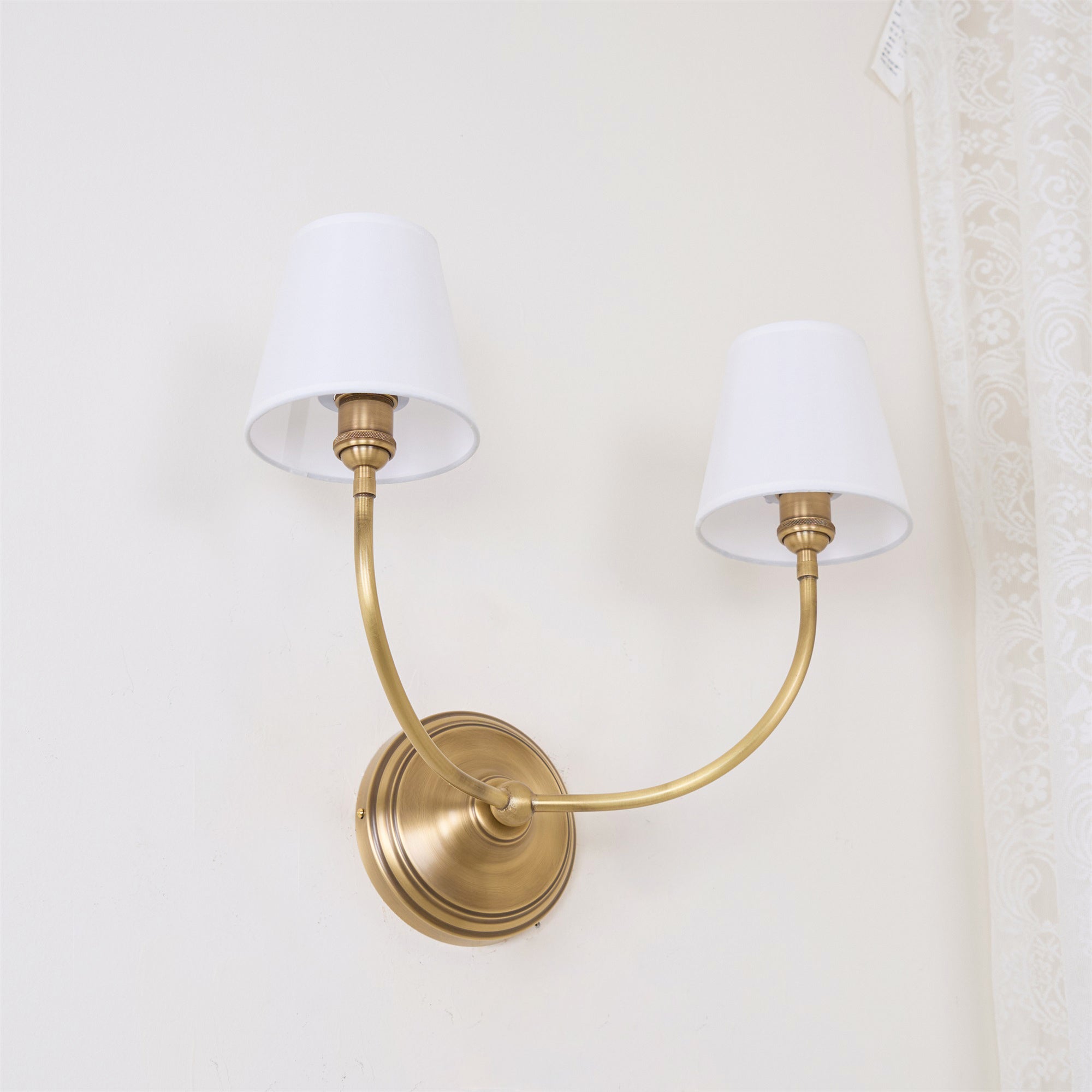 Silva Lampada da Parete Classica in Bronzo Nero