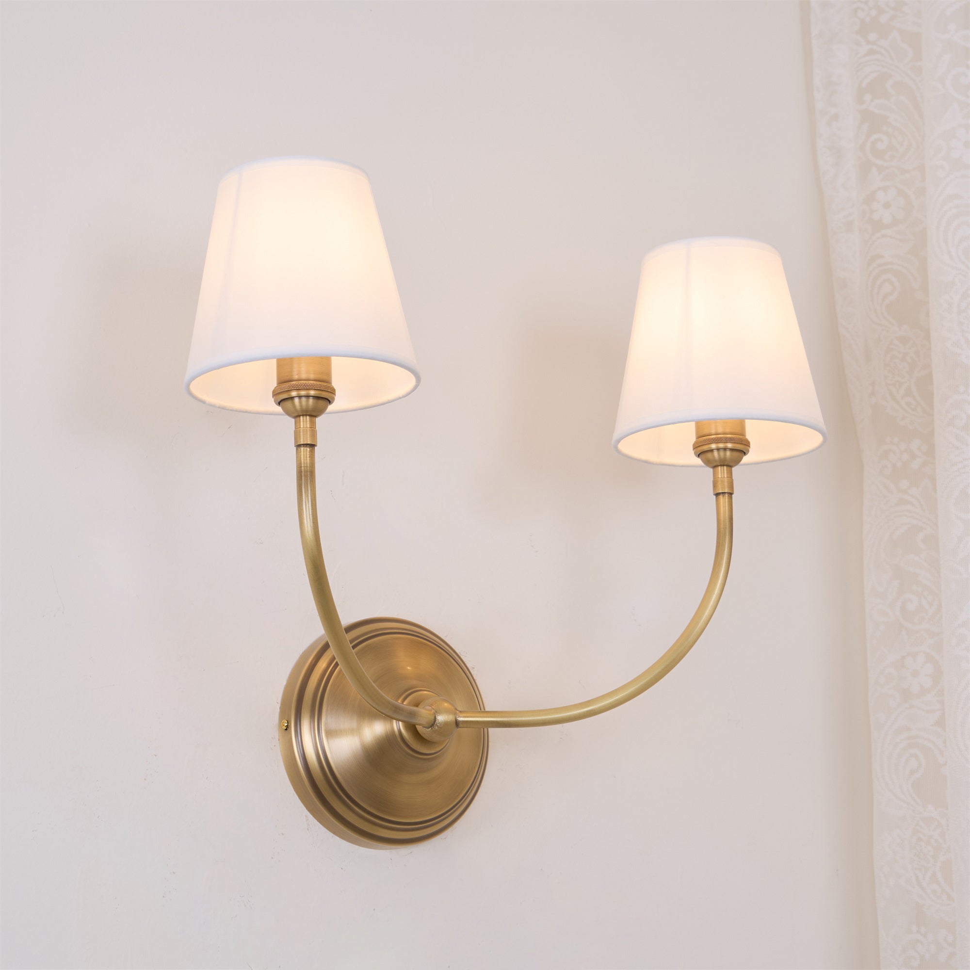 Silva Lampada da Parete Classica in Bronzo Nero