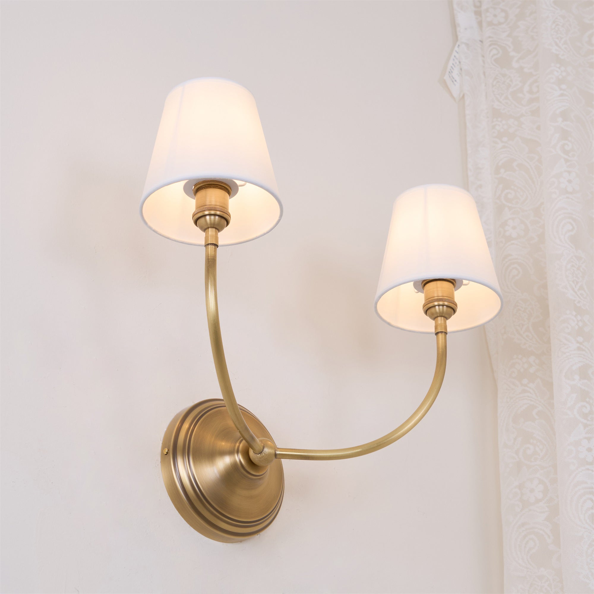Silva Lampada da Parete Classica in Bronzo Nero