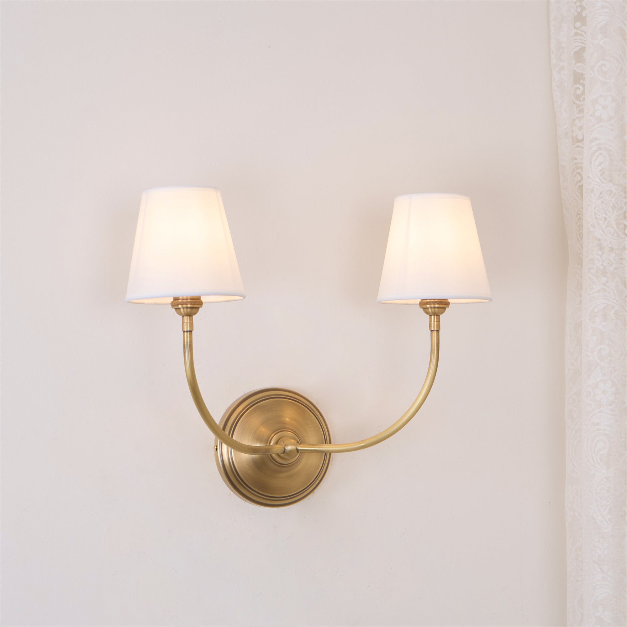 Silva Lampada da Parete Classica in Bronzo Nero