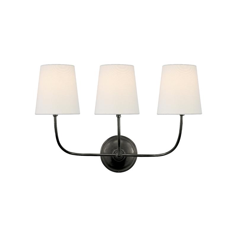 Silva Lampada da Parete Classica in Bronzo Nero