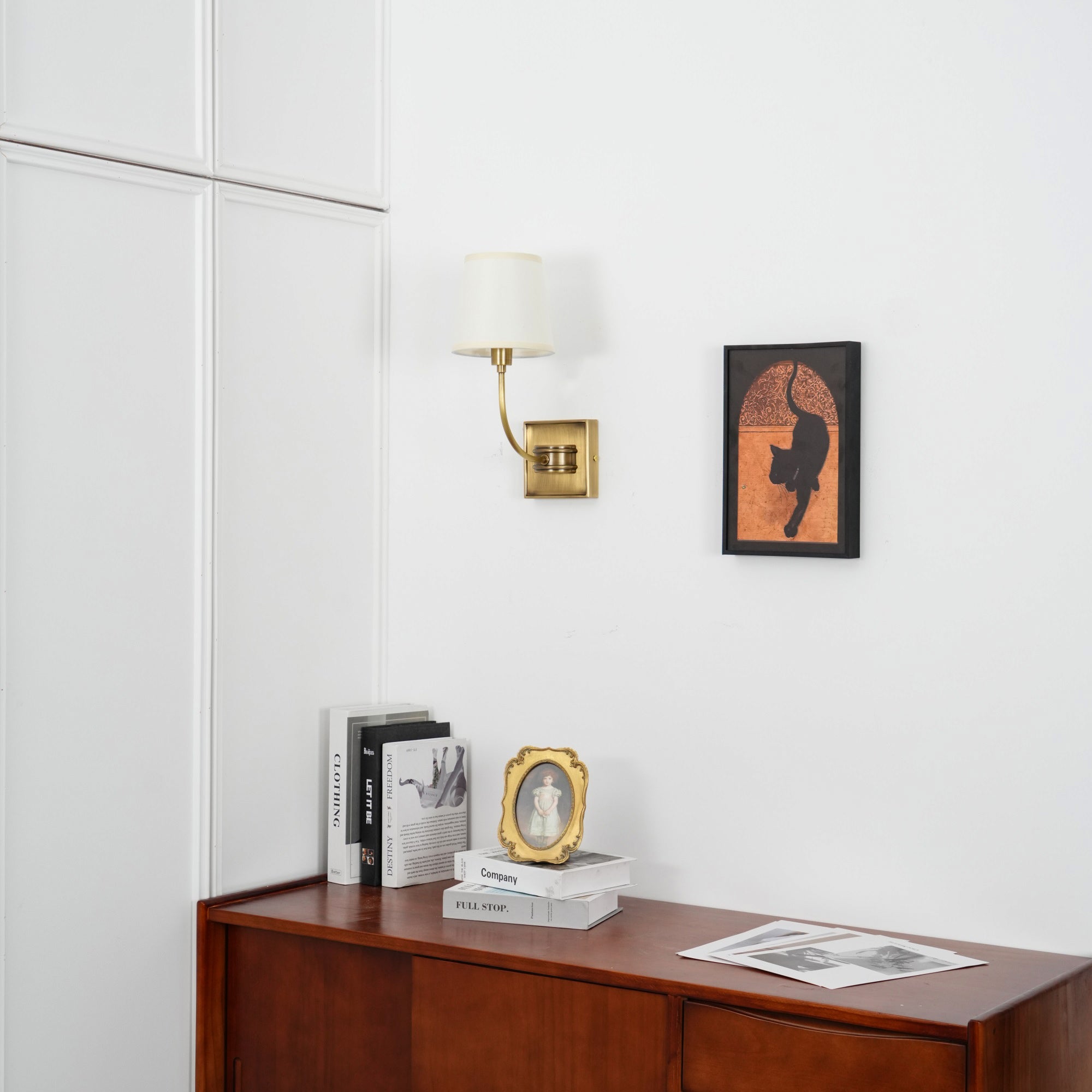 Silva Lampada da Parete Classica in Bronzo Nero