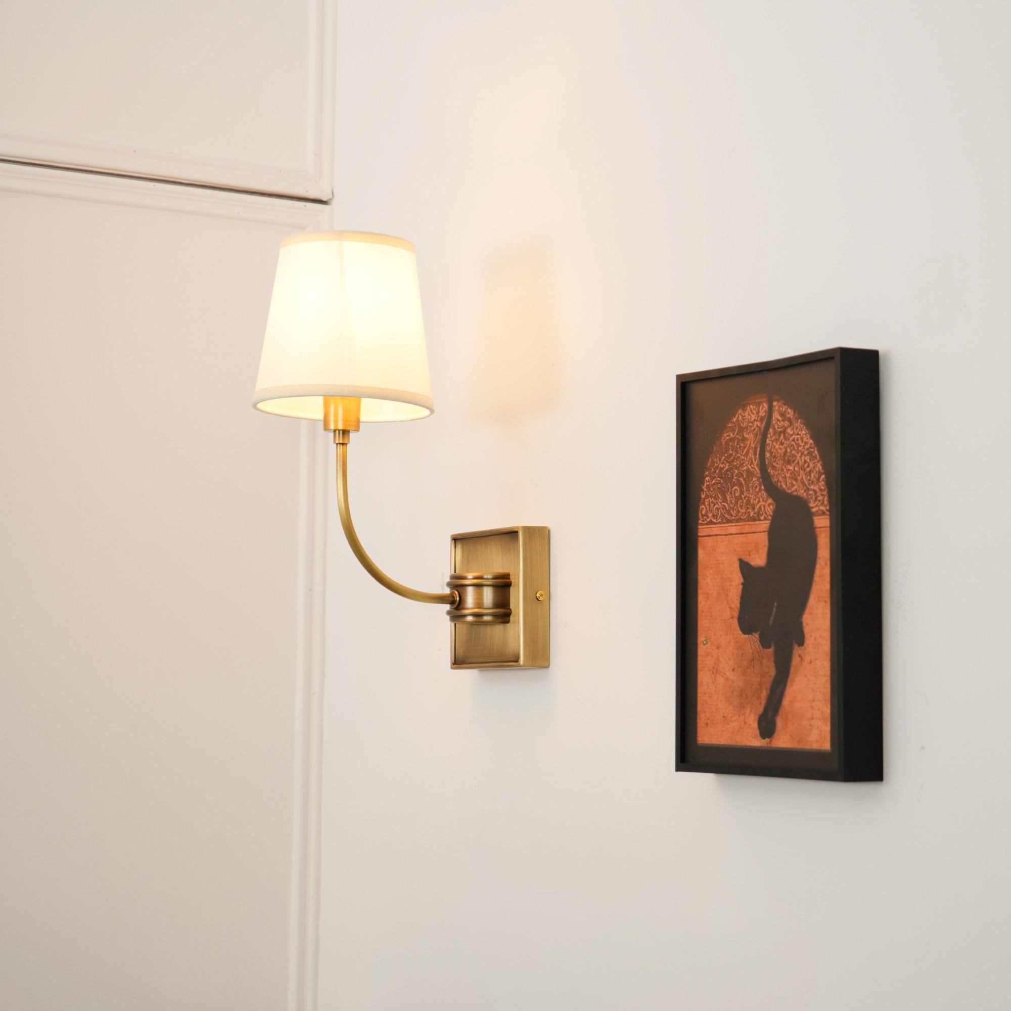 Silva Lampada da Parete Classica in Bronzo Nero