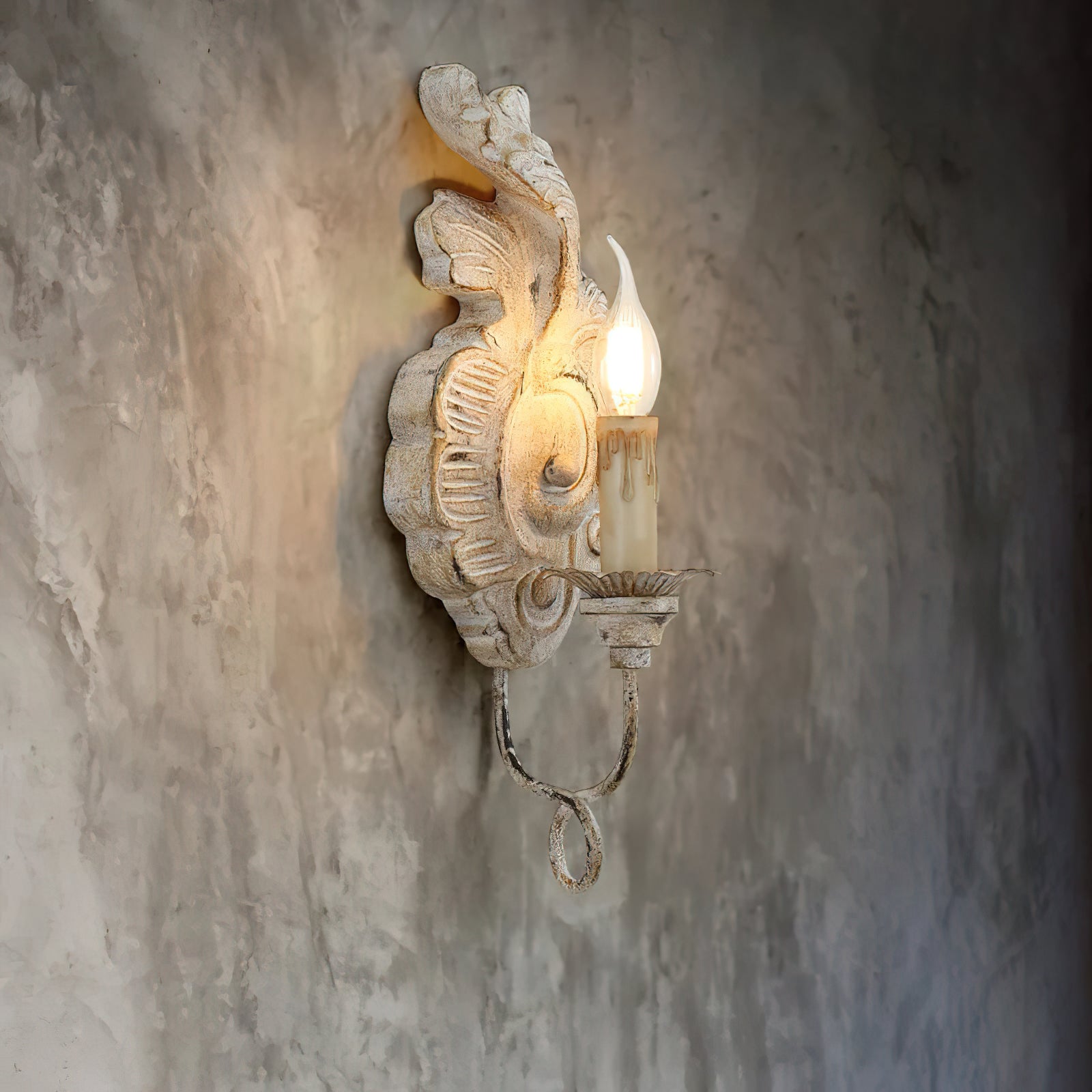 Olsilel Elegance Vintage Resin Metal Sconce Wall Lamp - Lamp Copper
