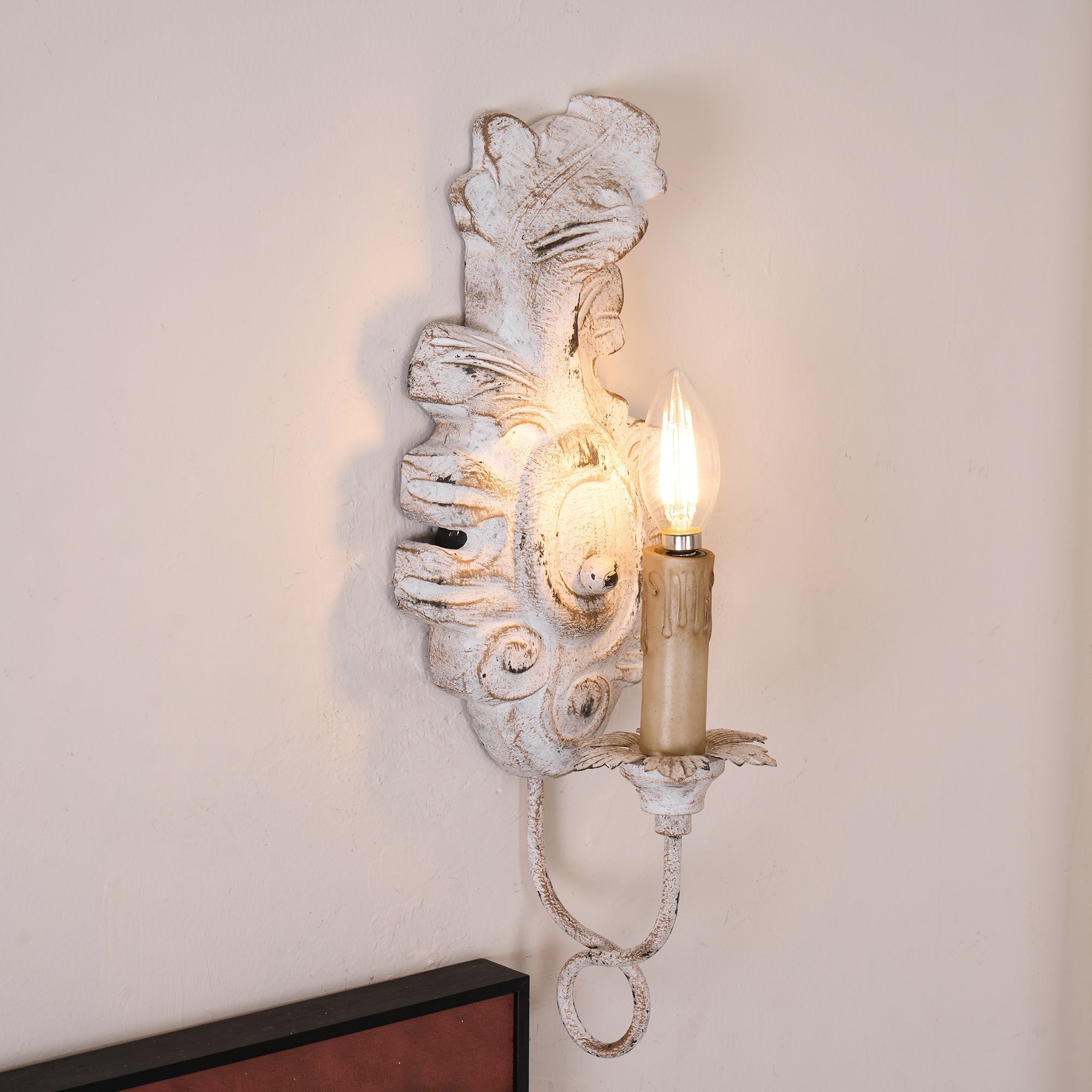 Olsilel Elegance Vintage Resin Metal Sconce Wall Lamp - Lamp Copper