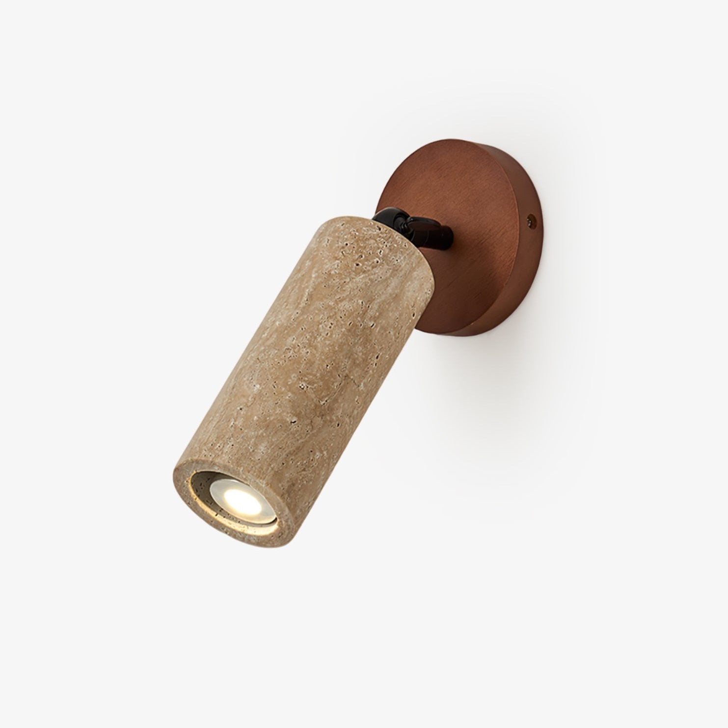 Zarinila Cylindrical-Tube Travertine Wall Light SEO Title - Neutralighting