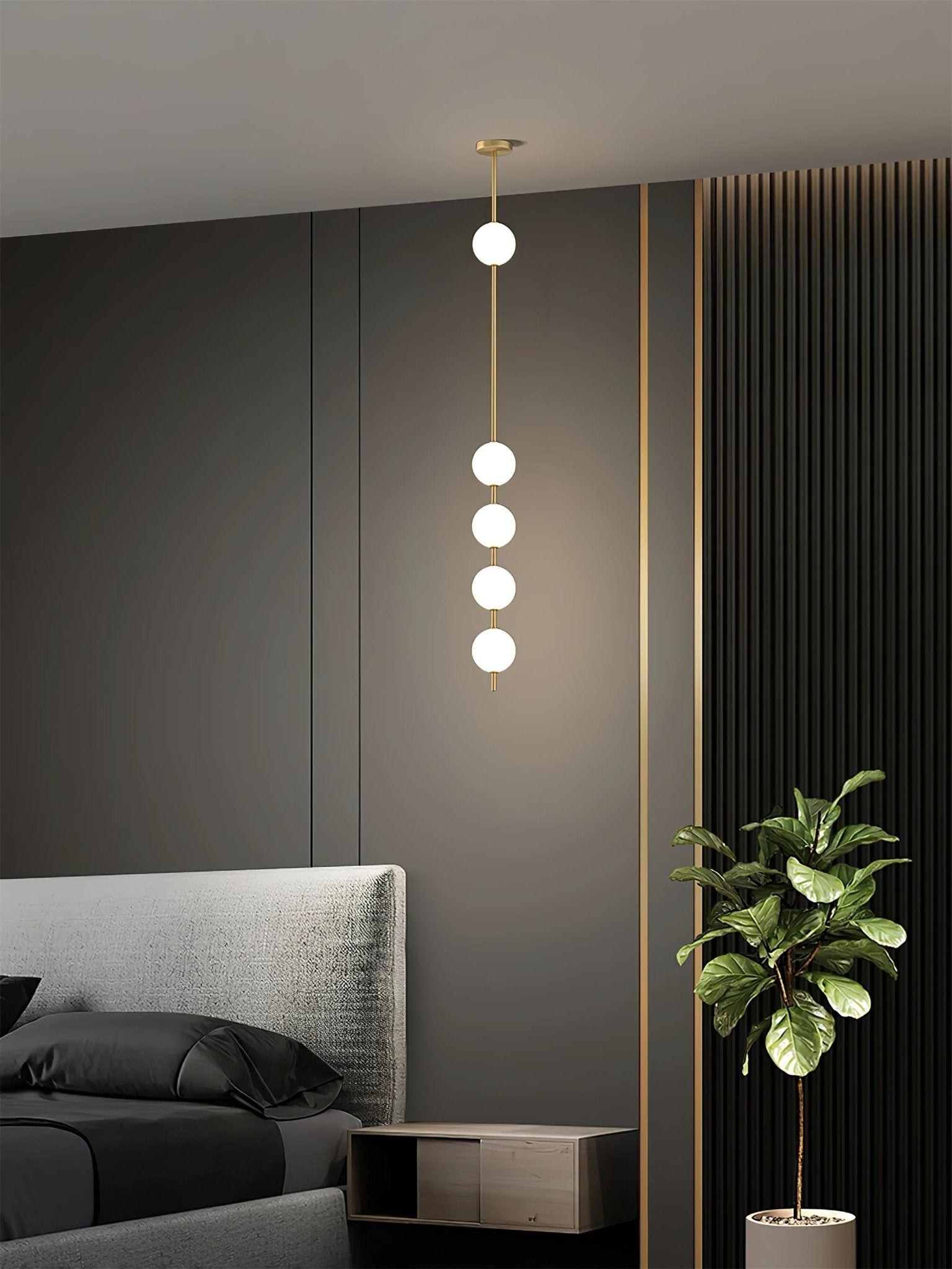 Halo Modern Brass Pendant Lamp - Blowlighting