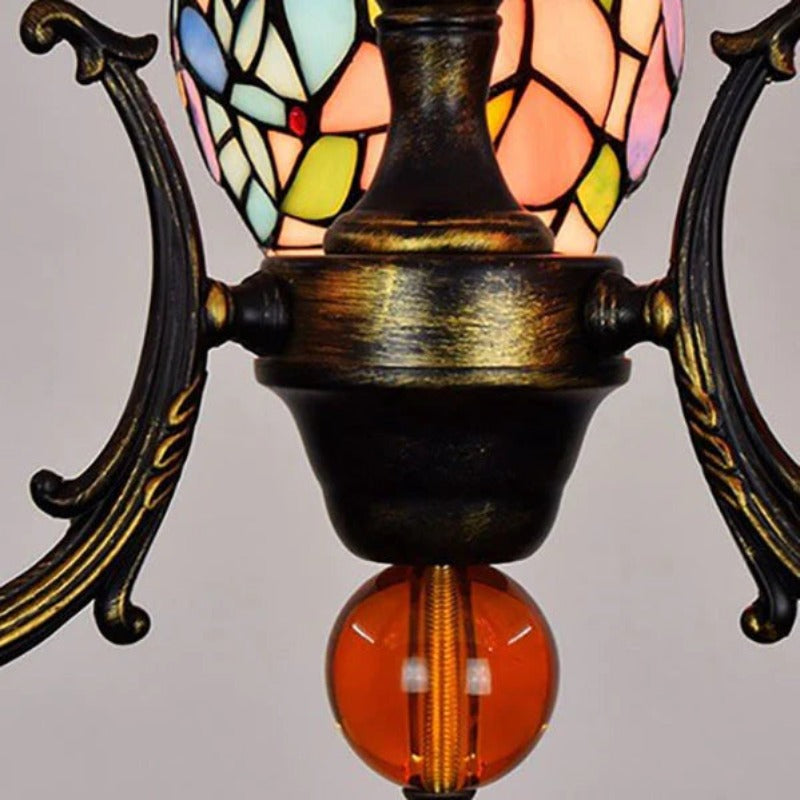Tiffany Vintage Metallo Vetro Lampadari Camera da Letto Soggiorno
