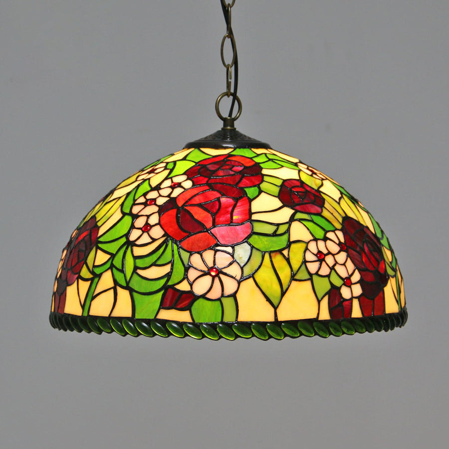 Tiffany Vintage Metallo Vetro Lampade a Sospensione Soggiorno Camera da Letto