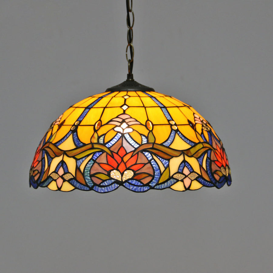 Tiffany Vintage Metallo Vetro Lampade a Sospensione Soggiorno Camera da Letto