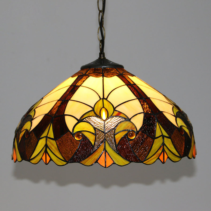 Tiffany Vintage Metallo Vetro Lampade a Sospensione Soggiorno Camera da Letto