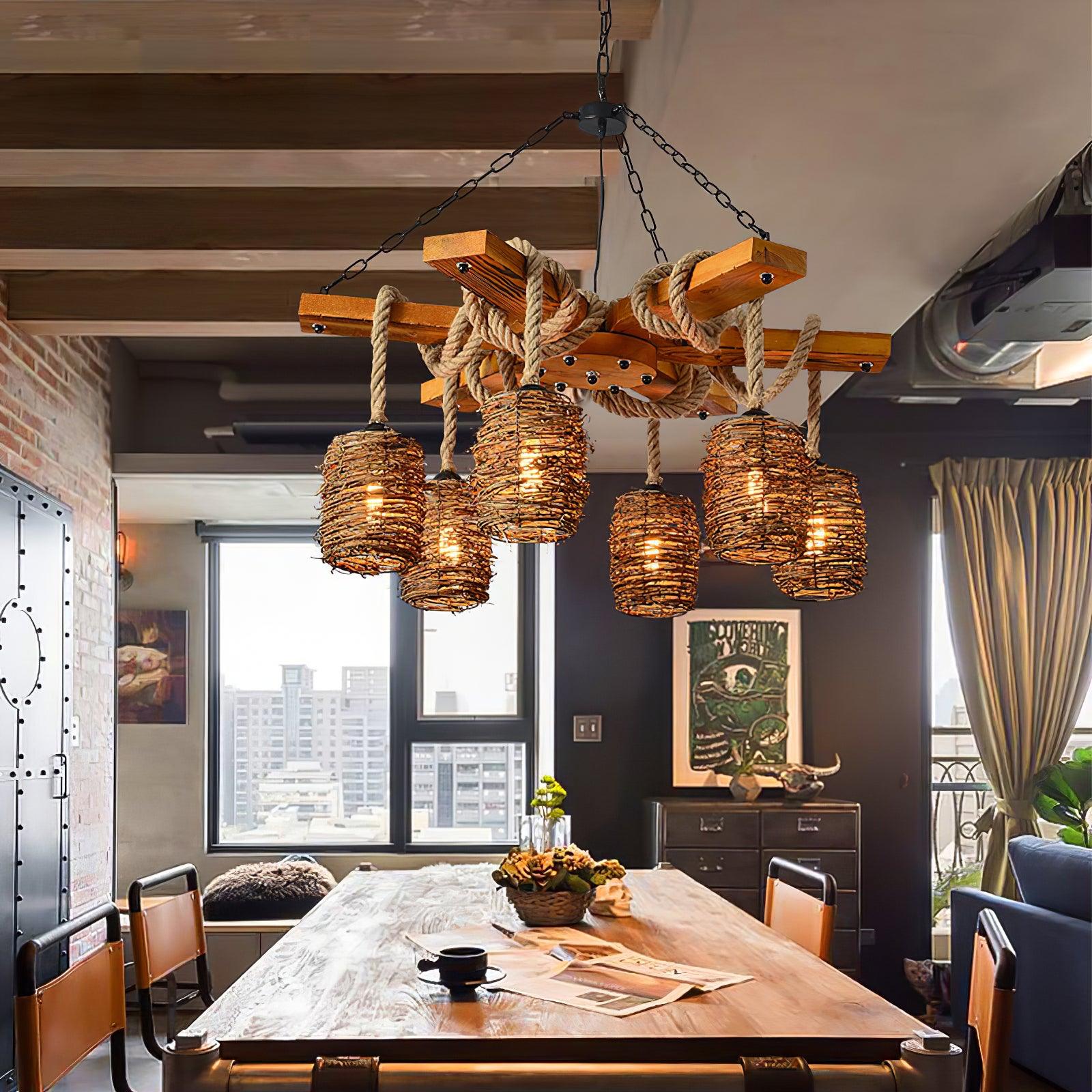 Vintage Farmhouse Chandelier - Blowlighting