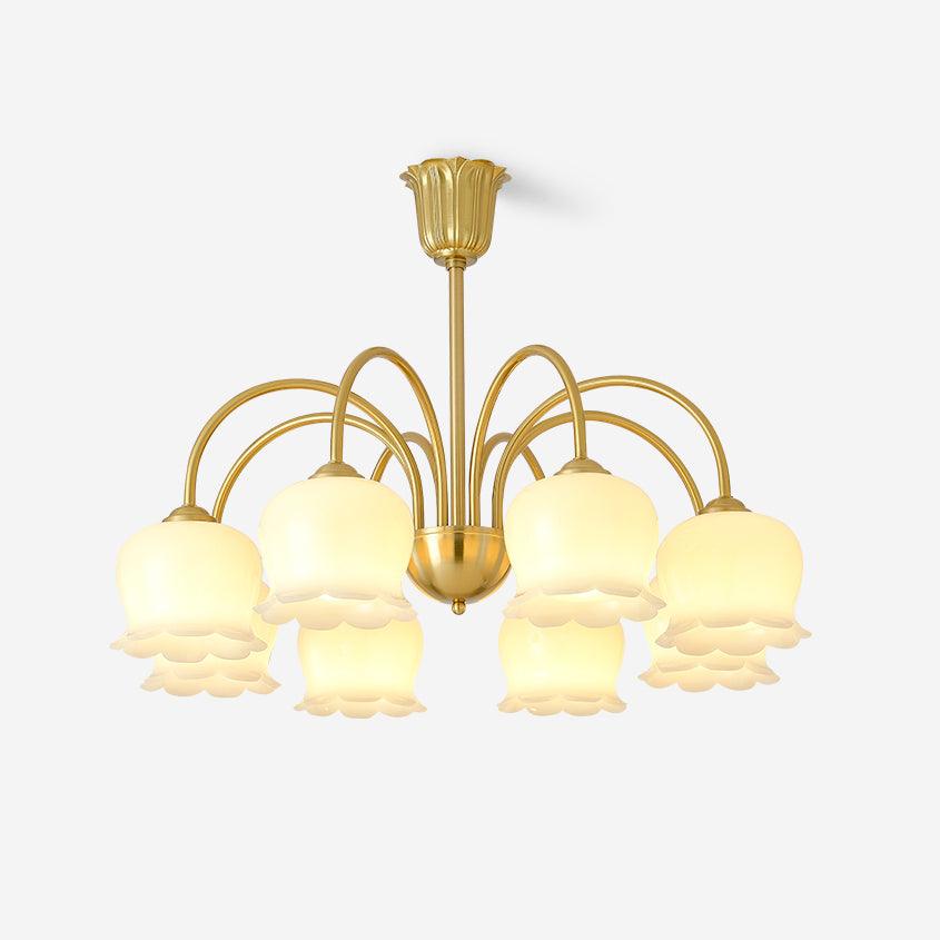 Fionel Petal Glass Floral Chandelier - Letslighting