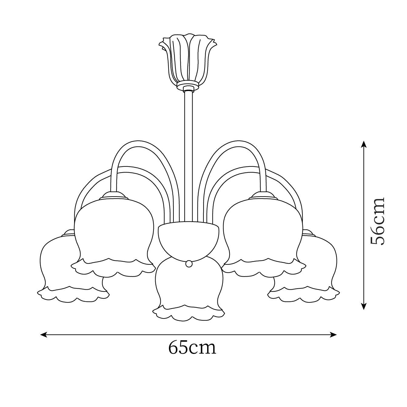 Fionel Petal Glass Floral Chandelier - Letslighting