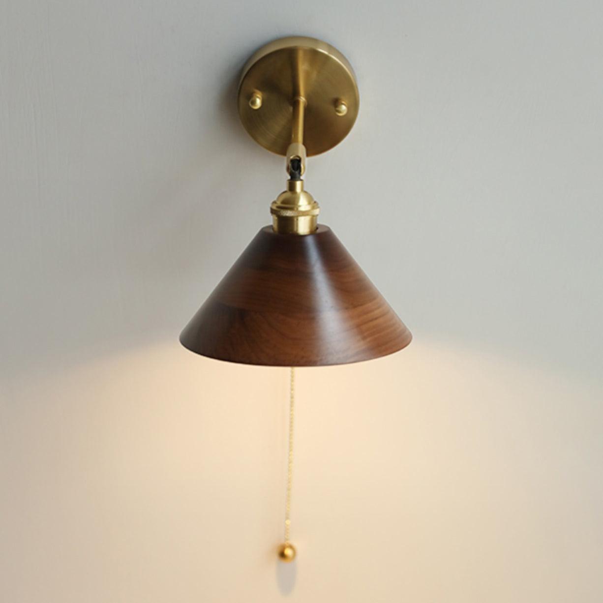 Muto Applique da Parete Vintage con Interruttore a Catenella