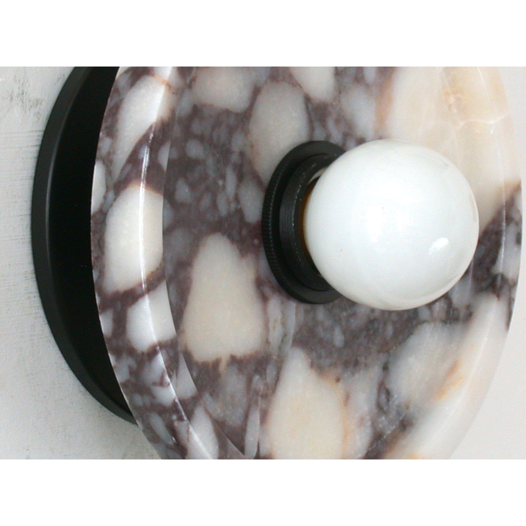 Ollaeos Modern Minimalist Disc Marble Metal Wall Lamp - Lamp Copper