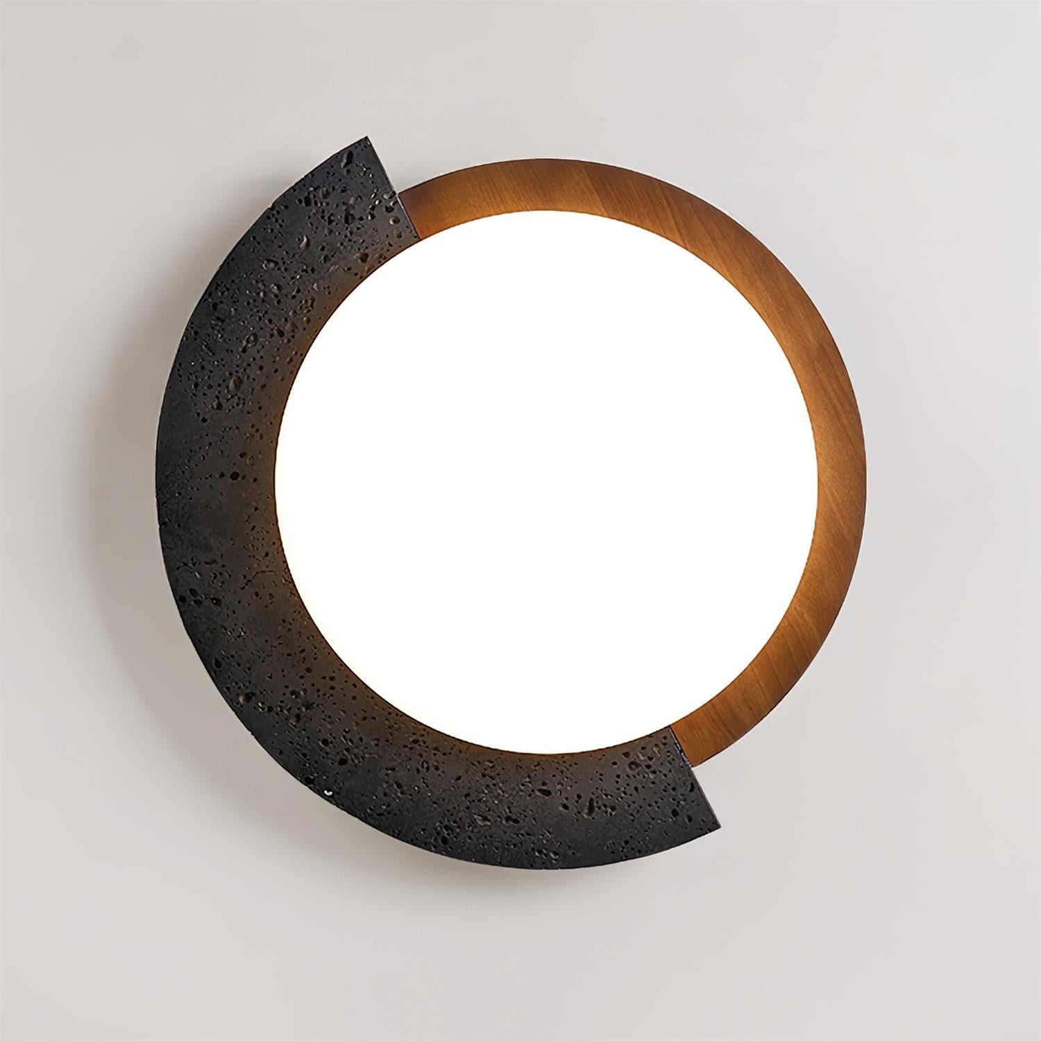 Ritta Travertine Oval LED Ceiling Light - Letslighting
