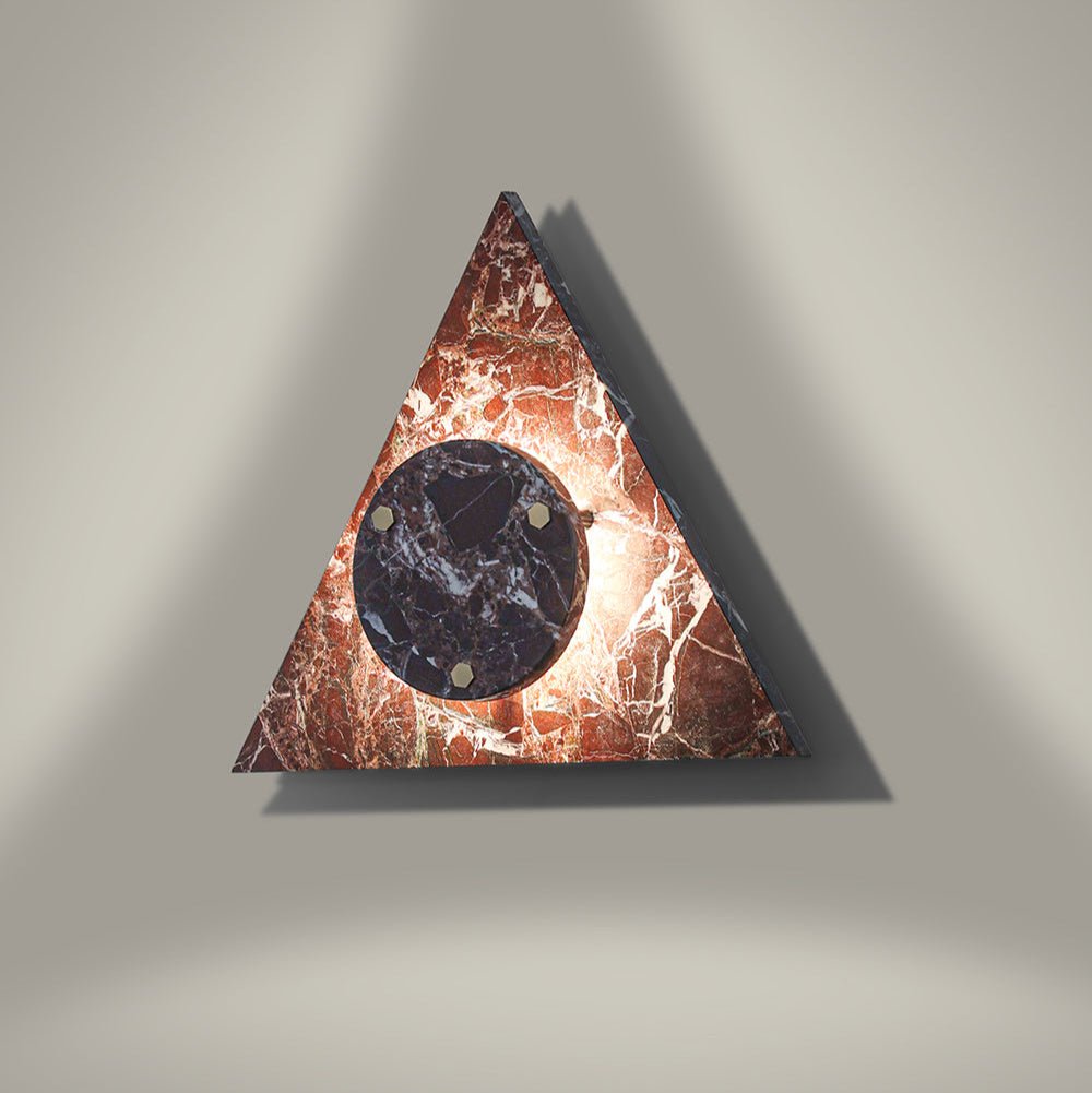 Pyramid Rustic Marble Wall Light - Blowlighting