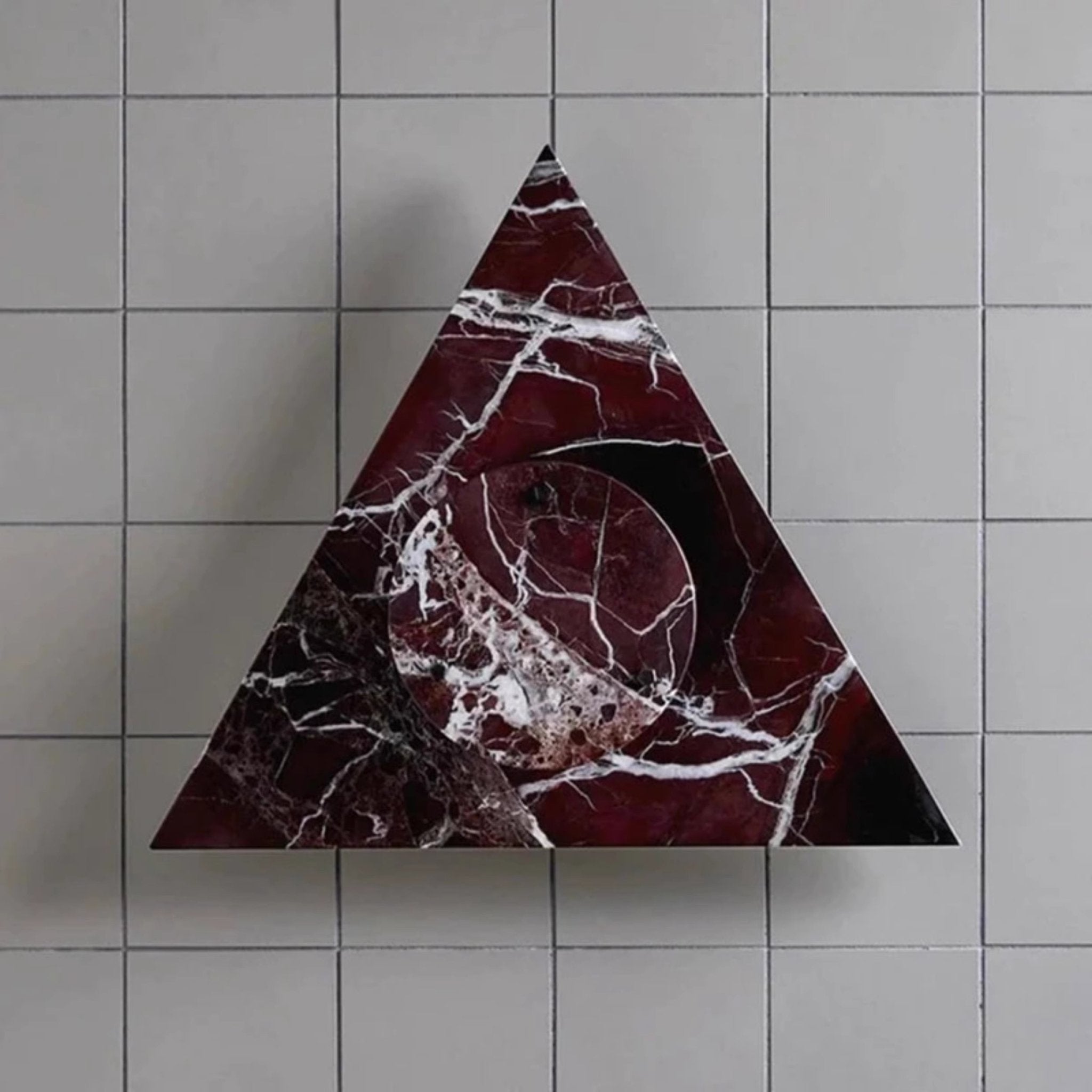 Pyramid Rustic Marble Wall Light - Blowlighting